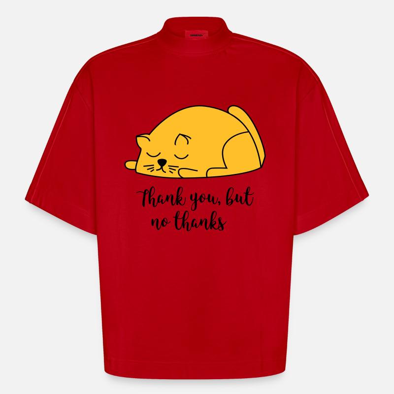 nothank - T-shirt bio épais oversize Boxy fabriqué en UE - rouge