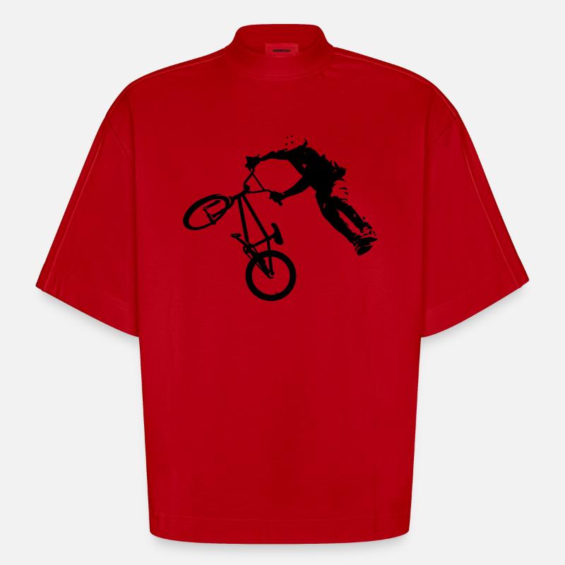 Dirt - T-shirt bio épais oversize Boxy fabriqué en UE - rouge