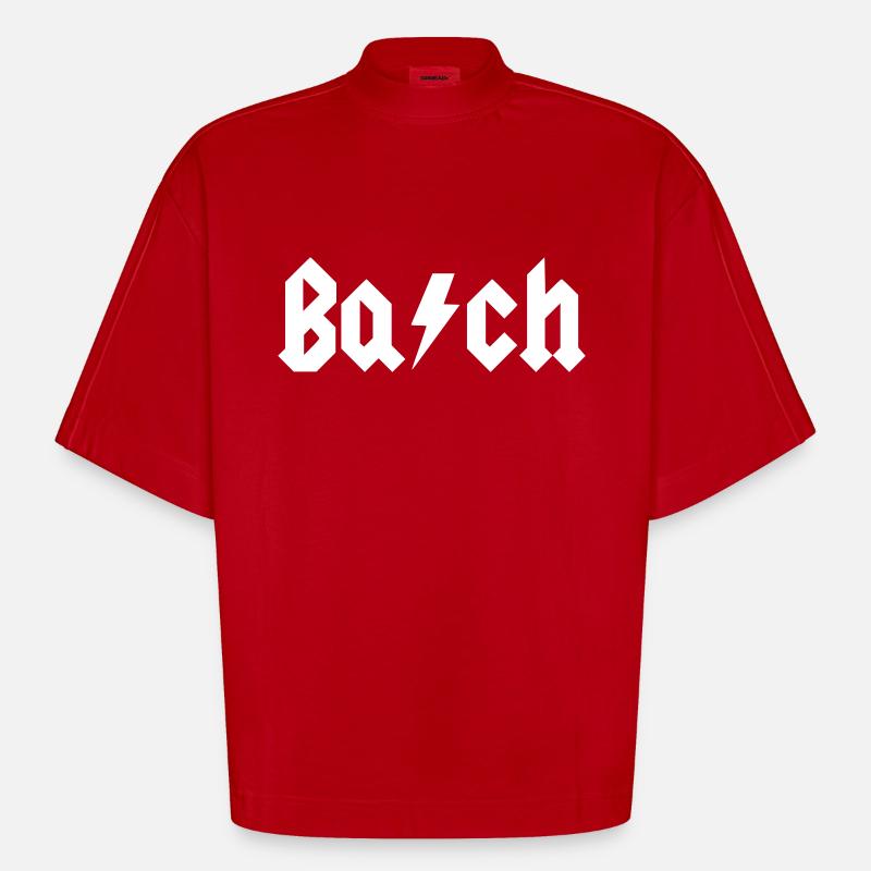 BACH! Geschenk Idee - Heavyweight Oversized Organic Boxy T-Shirt Made in EU - Rot