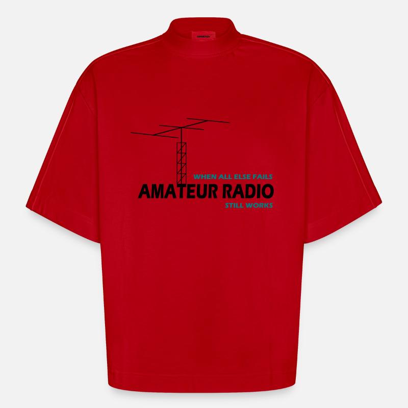 notfunk - Heavyweight Oversized Organic Boxy T-Shirt Made in EU - Rot