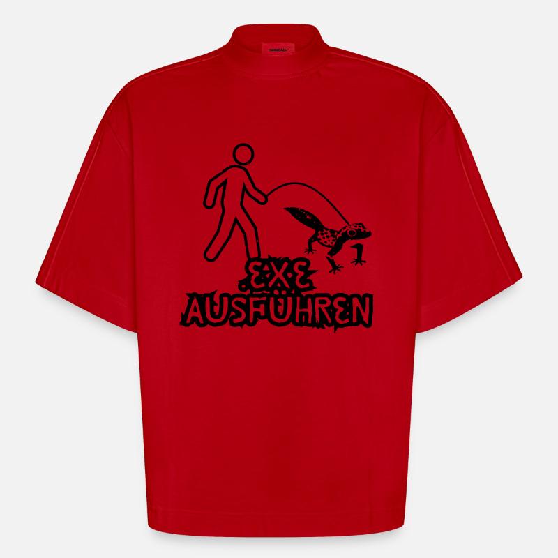informatik geschenk lustig - Heavyweight Oversized Organic Boxy T-Shirt Made in EU - Rot