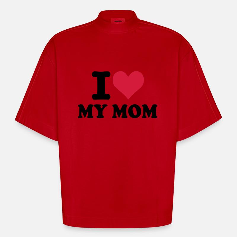 Mutter - Mom - Heavyweight Oversized Organic Boxy T-Shirt Made in EU - Rot