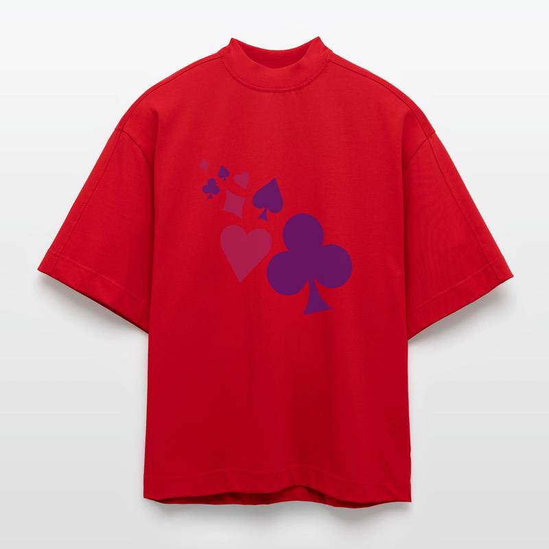 Playing Cards Heavyweight Oversized Organic Boxy T-Shirt Made in EU