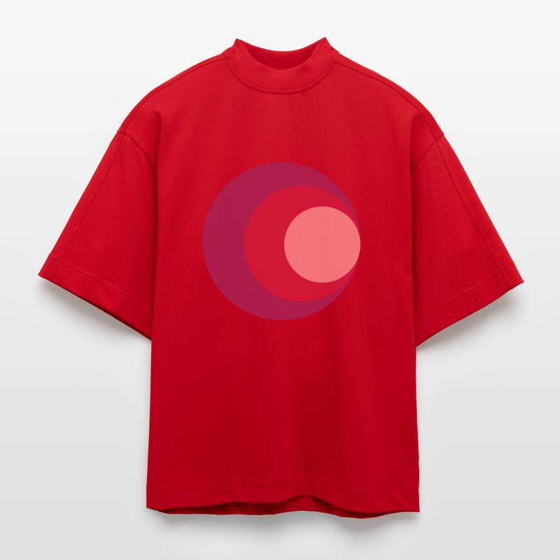 Circles Heavyweight Oversized Organic Boxy T-Shirt Made in EU