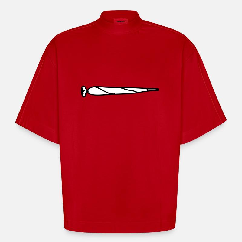 Joint - T-shirt bio épais oversize Boxy fabriqué en UE - rouge