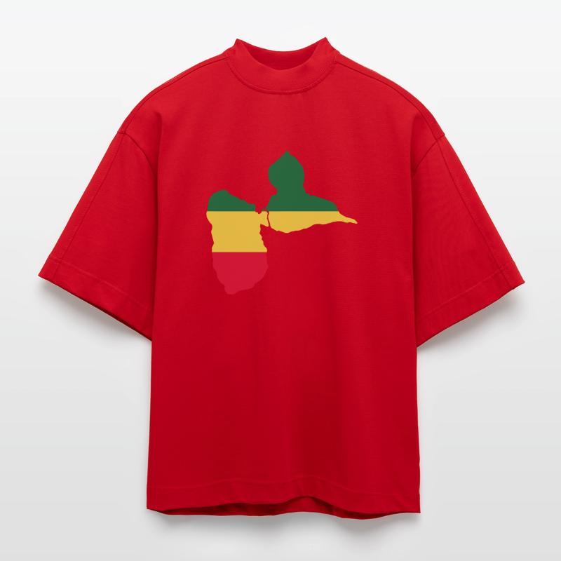 gwada_drapeau_1 T-shirt bio épais oversize Boxy fabriqué en UE