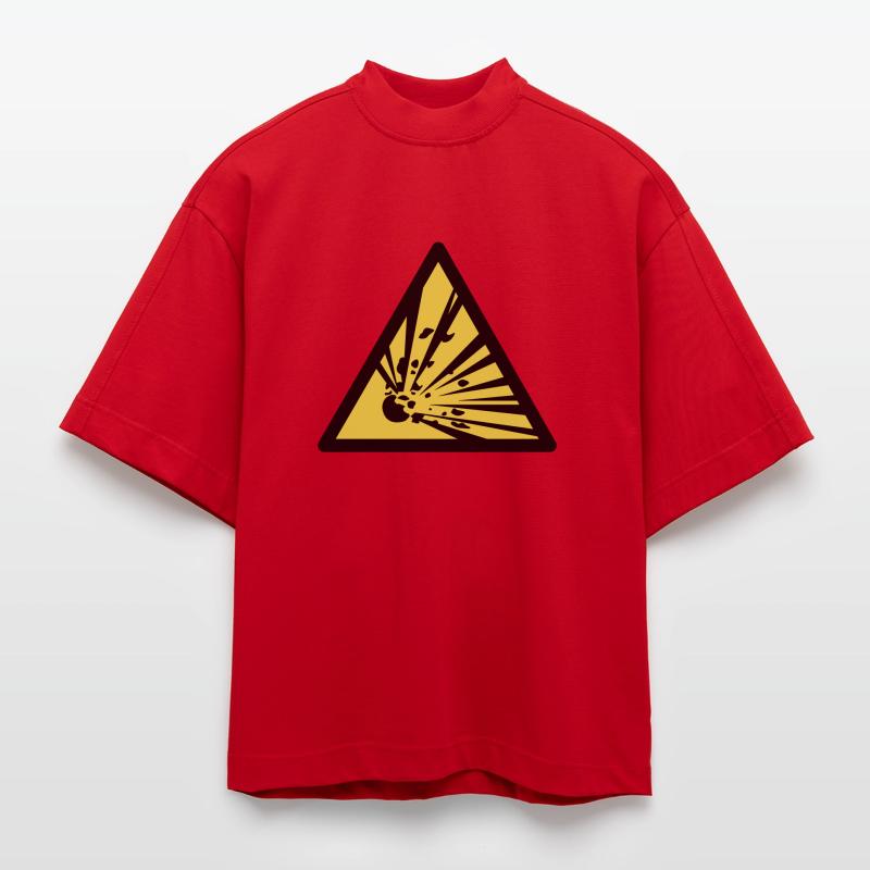 explosion Heavyweight Oversized Organic Boxy T-Shirt Made in EU