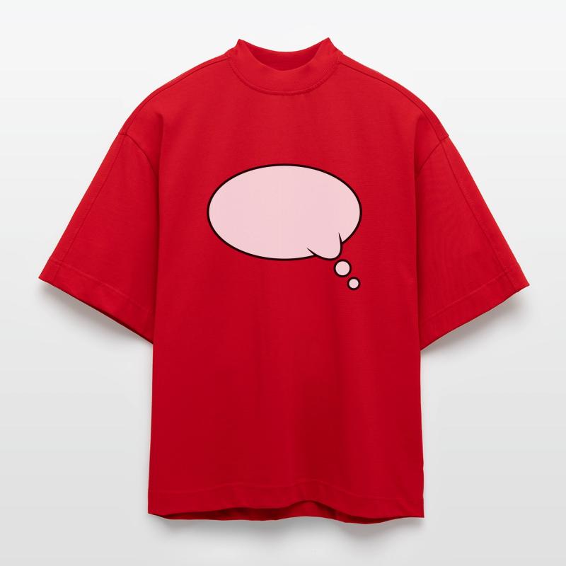 Thought Bubble Design Heavyweight Oversized Organic Boxy T-Shirt Made in EU