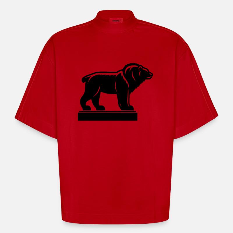 Bære - Heavyweight Oversized Organic Boxy T-skjorte produsert i EU - rød