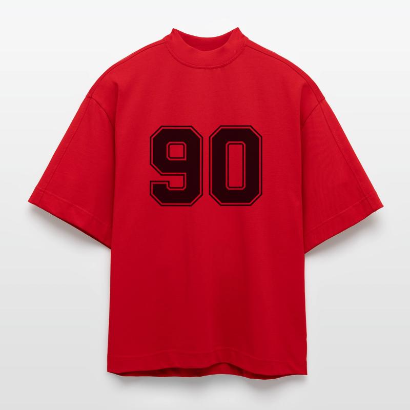 90 T-shirt bio épais oversize Boxy fabriqué en UE