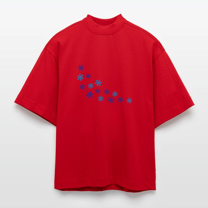 Schneeflocken Heavyweight Oversized Organic Boxy T-Shirt Made in EU