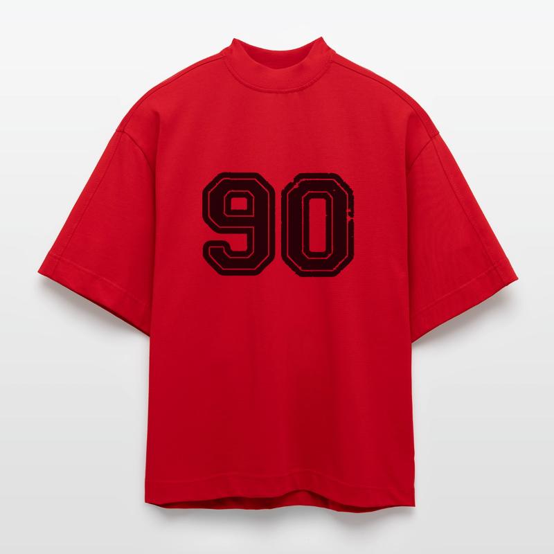 90 T-shirt bio épais oversize Boxy fabriqué en UE