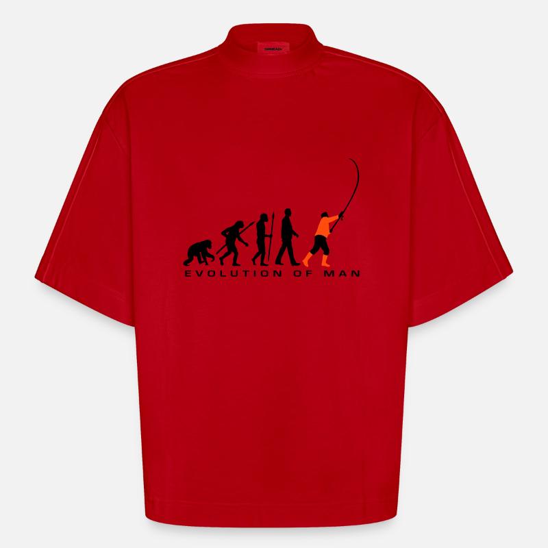 evolution_angler_042013_a_2c - T-shirt bio épais oversize Boxy fabriqué en UE - rouge