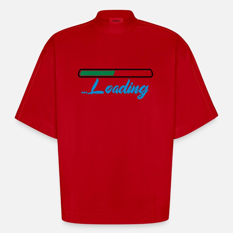 loading - Heavyweight Oversized Organic Boxy T-Shirt Made in EU - Rot