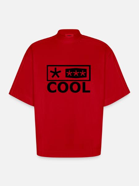 Kühlschrank - Heavyweight Oversized Organic Boxy T-Shirt Made in EU - Rot