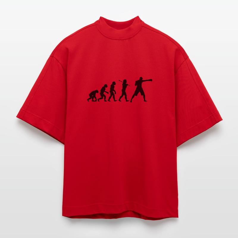 Boxing Evolution Heavyweight Oversized Organic Boxy T-Shirt Made in EU