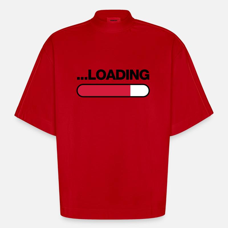 loading - Heavyweight Oversized Organic Boxy T-Shirt Made in EU - Rot