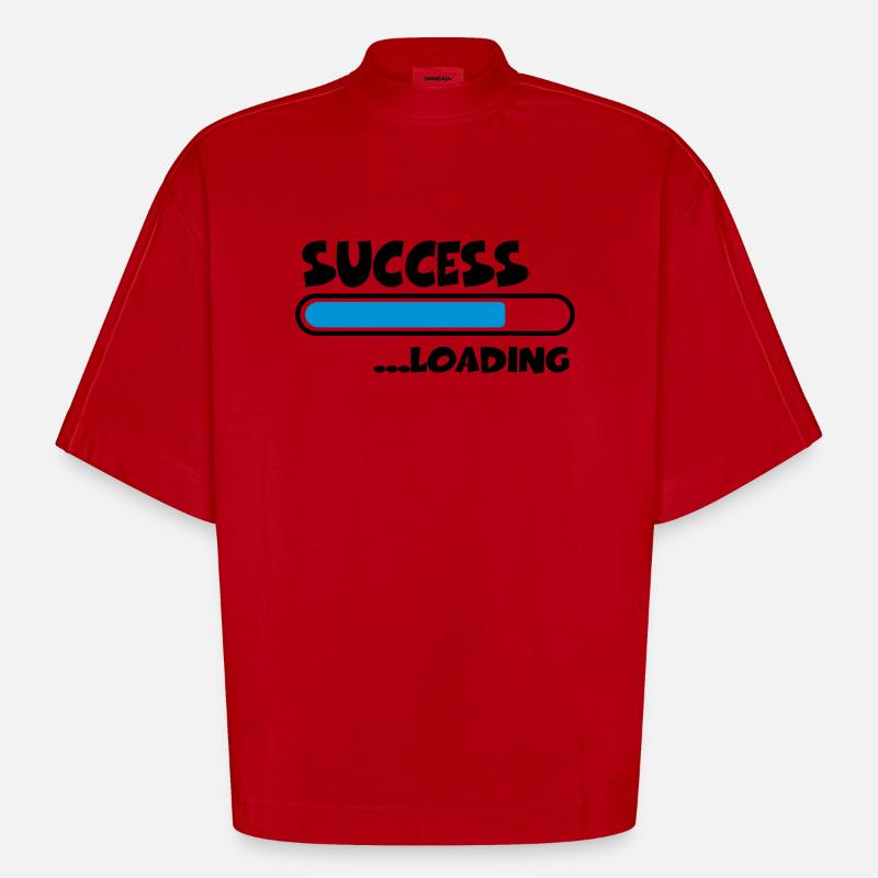 Success loading - T-shirt bio épais oversize Boxy fabriqué en UE - rouge