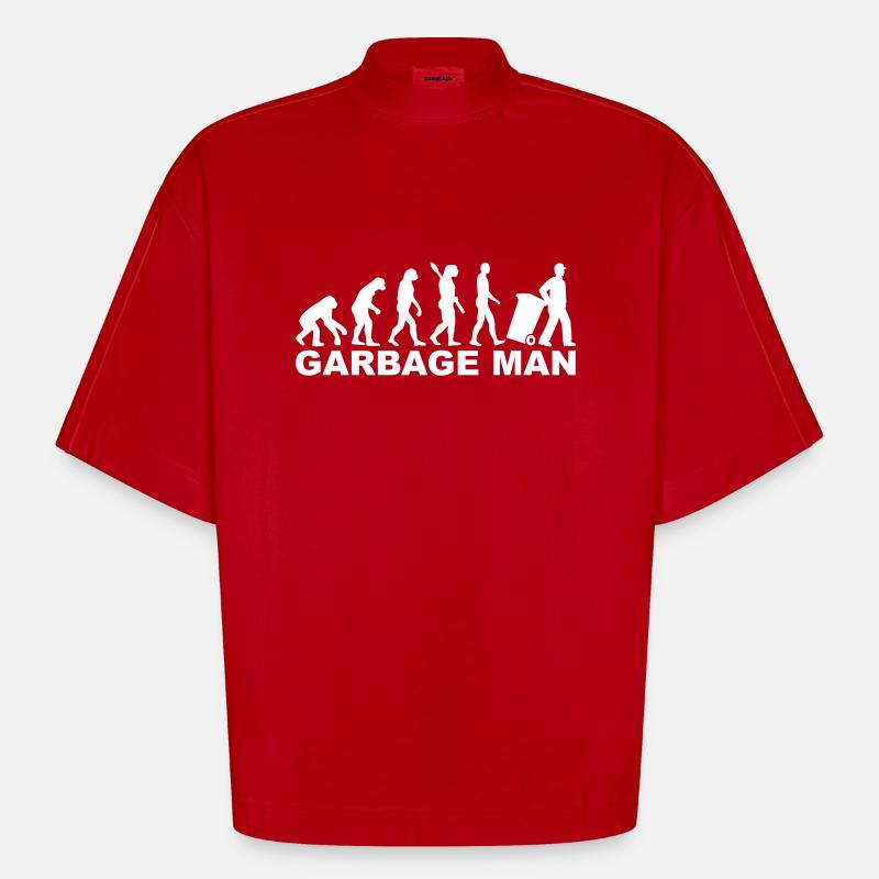 Müllmann - Heavyweight Oversized Organic Boxy T-Shirt Made in EU - Rot