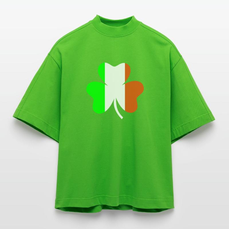 Shamrock Heavyweight Oversized Organic Boxy T-Shirt Made in EU