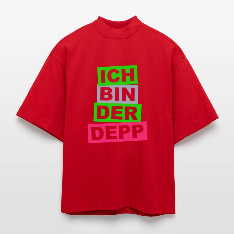 Ich bin der Depp - Balken Heavyweight Oversized Organic Boxy T-Shirt Made in EU