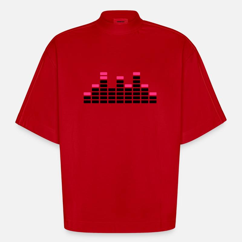 Equalizer - Heavyweight Oversized Organic Boxy T-Shirt Made in EU - Rot