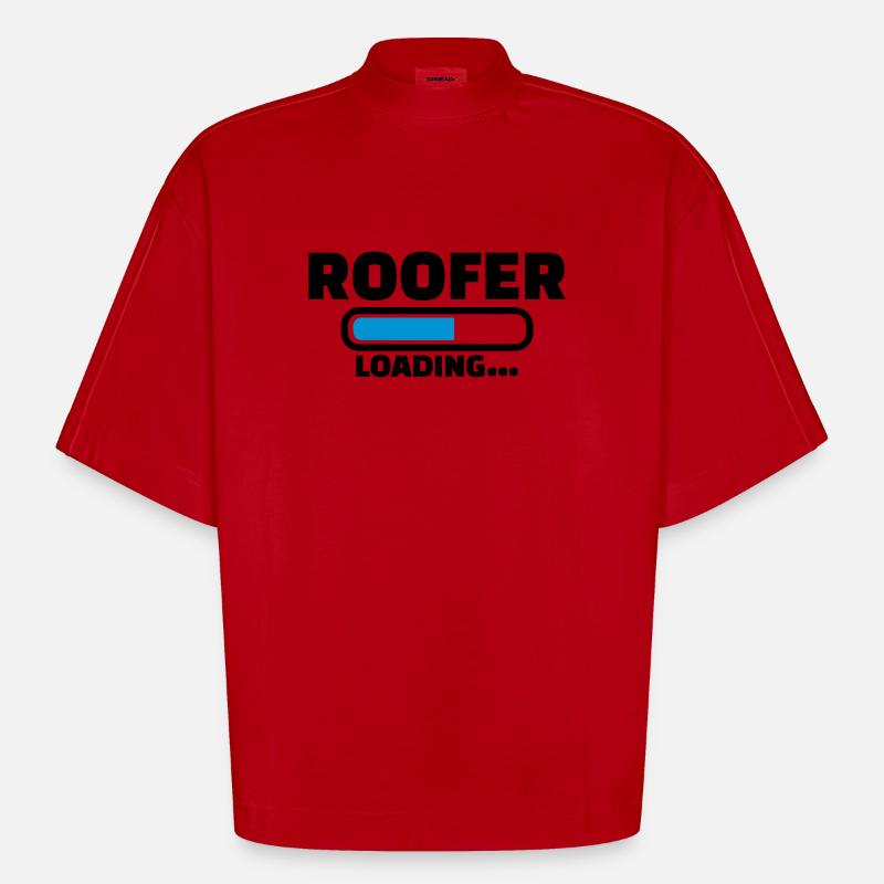 Dachdecker - Heavyweight Oversized Organic Boxy T-Shirt Made in EU - Rot