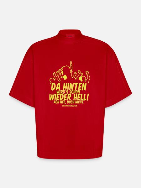 Festival - Heavyweight Oversized Organic Boxy T-Shirt Made in EU - Rot