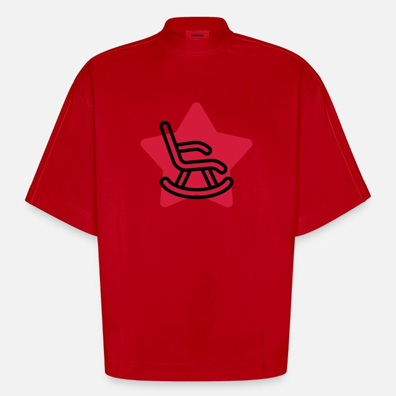 Retirement Retired Ruhestand Retraite Retraitée - Heavyweight Oversized Organic Boxy T-Shirt Made in EU - red