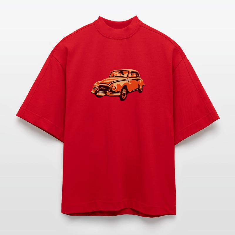 Horch, Auto Union 1000 T-shirt bio épais oversize Boxy fabriqué en UE