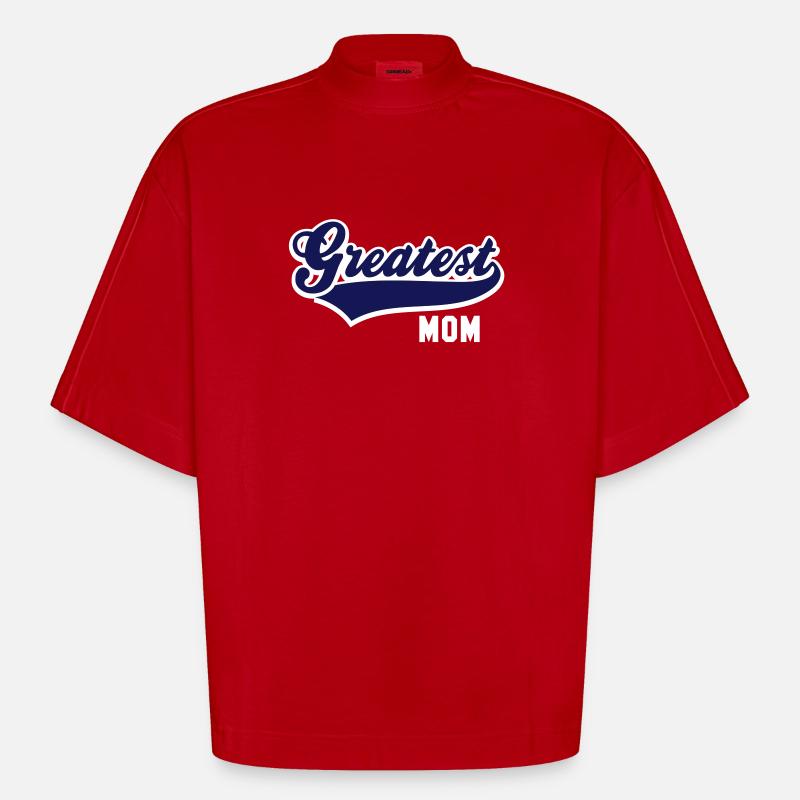 Le plus grand 2C MOM - T-shirt bio épais oversize Boxy fabriqué en UE - rouge