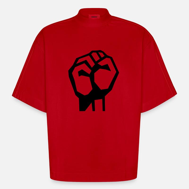 Faust by Edition Hackfresse - Heavyweight Oversized Organic Boxy T-Shirt Made in EU - Rot