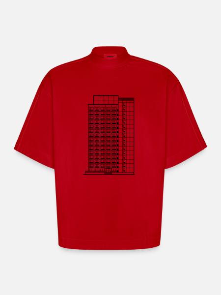 ph16 - Heavyweight Oversized Organic Boxy T-Shirt Made in EU - Rot
