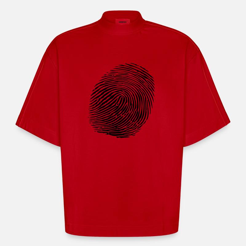 Empreinte - T-shirt bio épais oversize Boxy fabriqué en UE - rouge