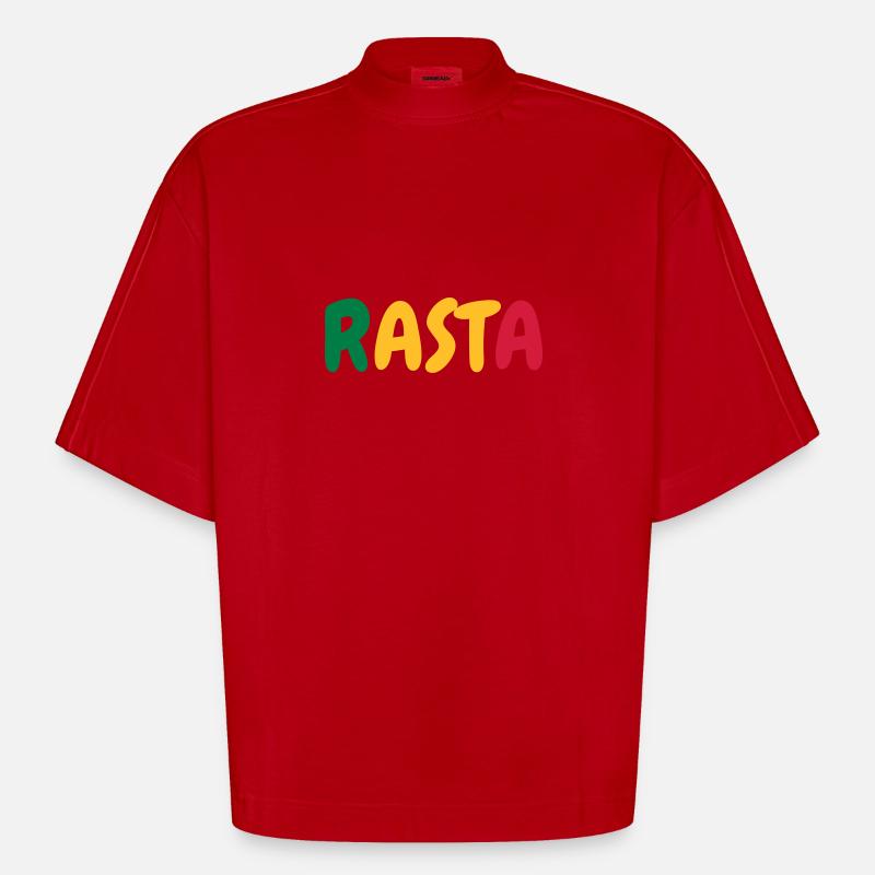 Cannabis / Drogen / Haschisch / Alkohol / Weed - Heavyweight Oversized Organic Boxy T-Shirt Made in EU - Rot