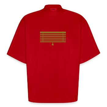 Stores - T-shirt bio épais oversize Boxy fabriqué en UE - rouge - Devant