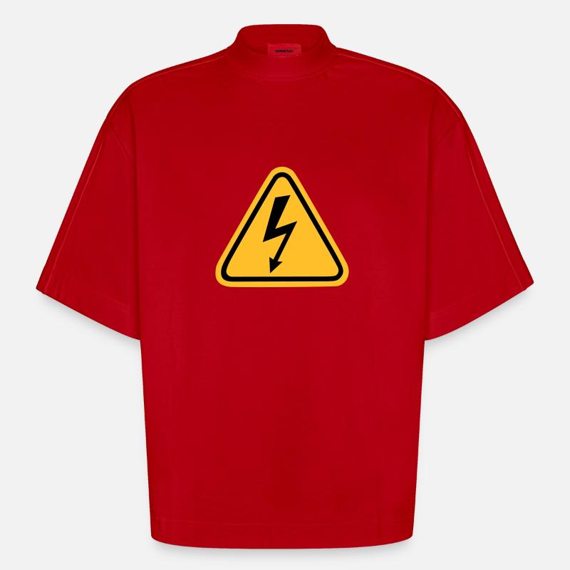 Blitz - Heavyweight Oversized Organic Boxy T-Shirt Made in EU - Rot