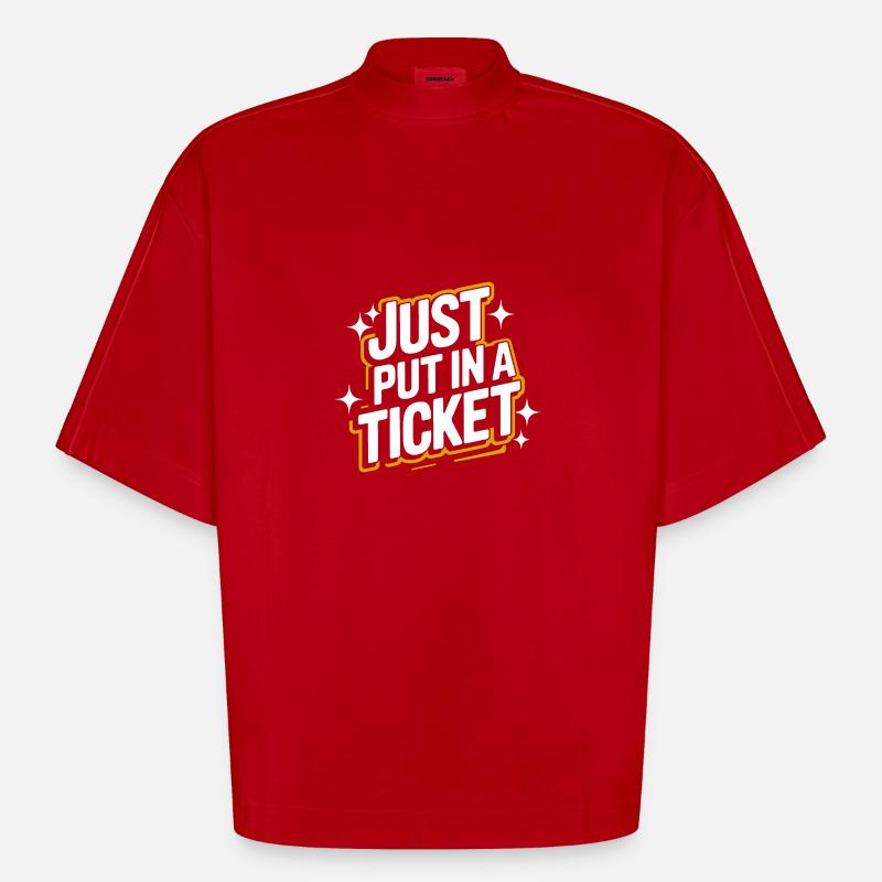 Technical Support Computer - Heavyweight Oversized Organic Boxy T-Shirt Made in EU - red
