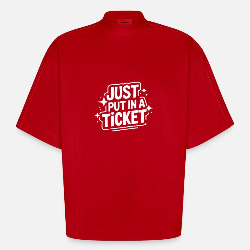 Technischer Support Computerfreak Nerd - Heavyweight Oversized Organic Boxy T-Shirt Made in EU - Rot