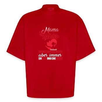 Mama Tochter - Heavyweight Oversized Organic Boxy T-Shirt Made in EU - Rot - Vorne