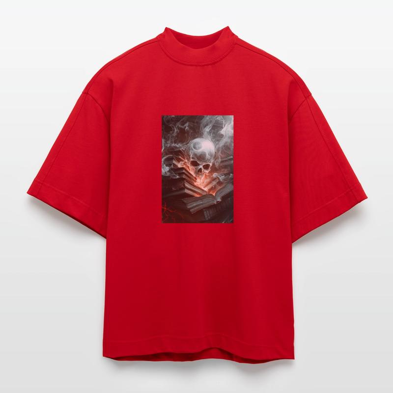 Haunted Knowledge Unleashed Heavyweight Oversized Organic Boxy T-Shirt Made in EU