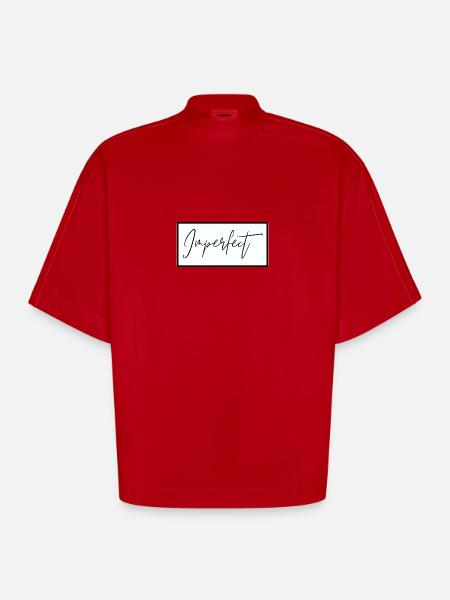 Perfectly Imperfect - Heavyweight Oversized Organic Boxy T-Shirt Made in EU - red