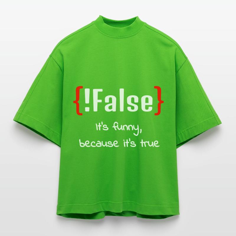IT Informatik Informatiker Computerarbeit Geschenk Heavyweight Oversized Organic Boxy T-Shirt Made in EU