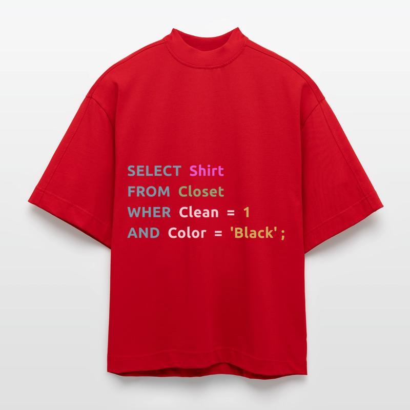 Nerd Computer Computerarbeit Coder Geschenkidee Heavyweight Oversized Organic Boxy T-Shirt Made in EU