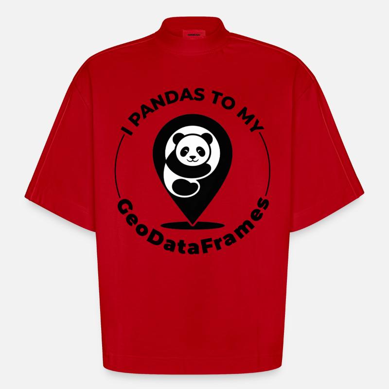 GeoDataFrames Pandas GIS Python Programming - Heavyweight Oversized Organic Boxy T-Shirt Made in EU - undefined