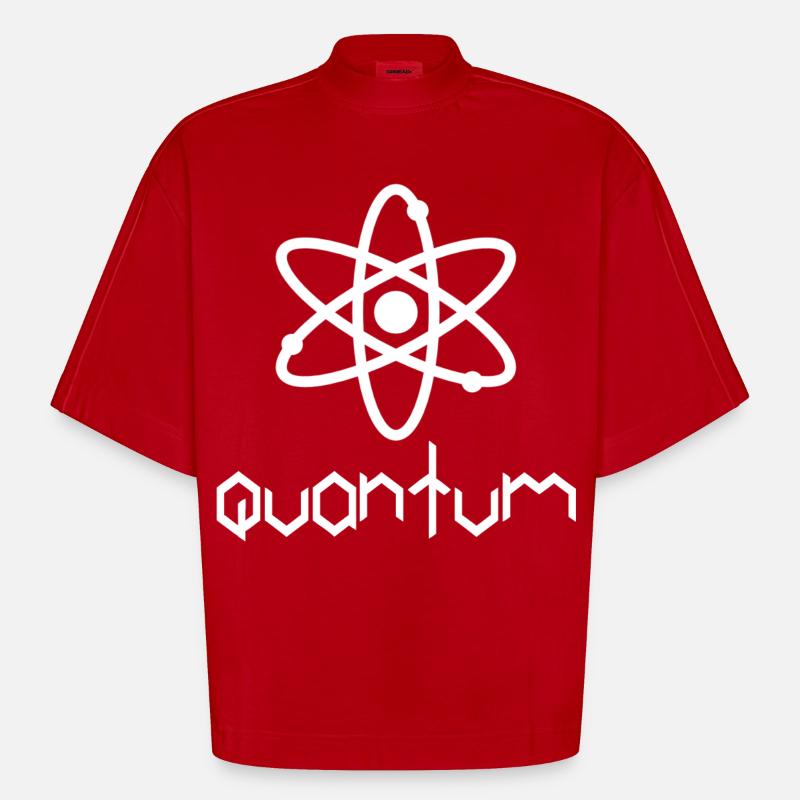 Quantité - T-shirt bio épais oversize Boxy fabriqué en UE - rouge