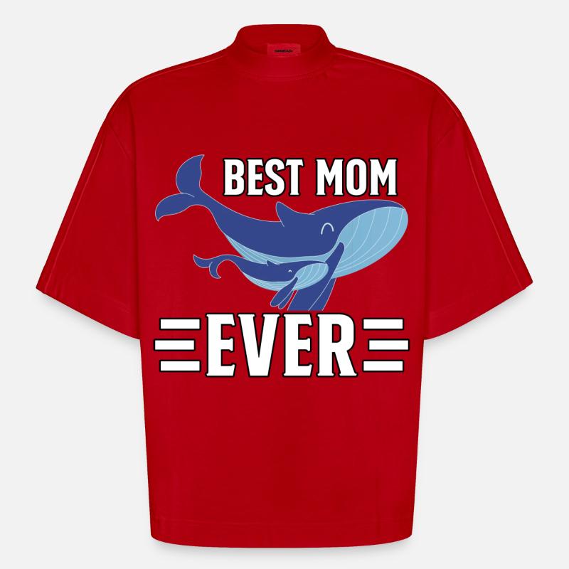 Die beste Mutter aller Zeiten - Heavyweight Oversized Organic Boxy T-Shirt Made in EU - Rot