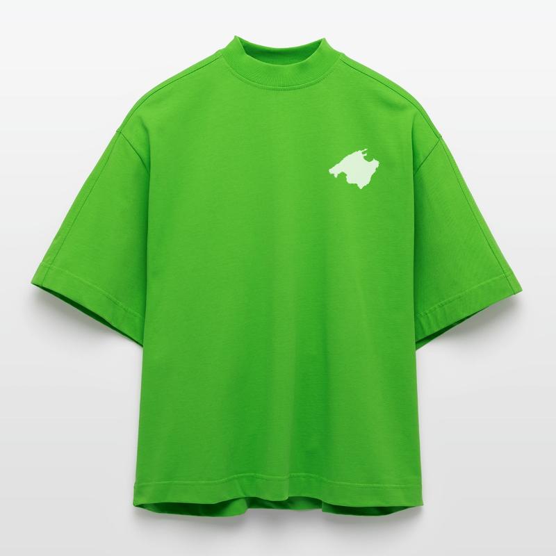 Mallorca Chest Logo Heavyweight Oversized Organic Boxy T-Shirt Made in EU
