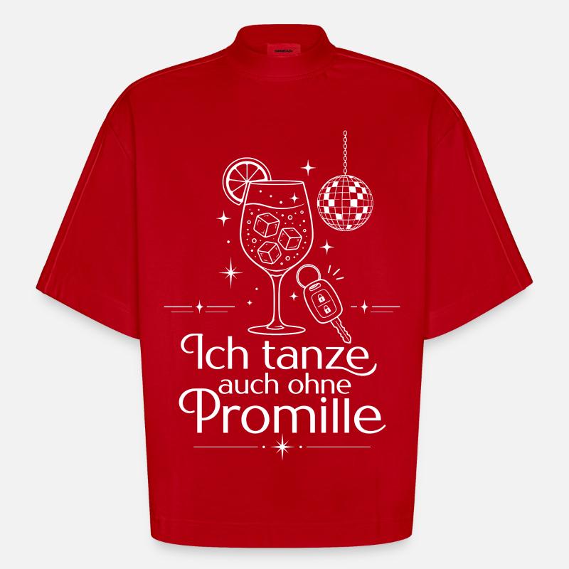 Null Prozent mit voller Attitüde - Heavyweight Oversized Organic Boxy T-Shirt Made in EU - Rot