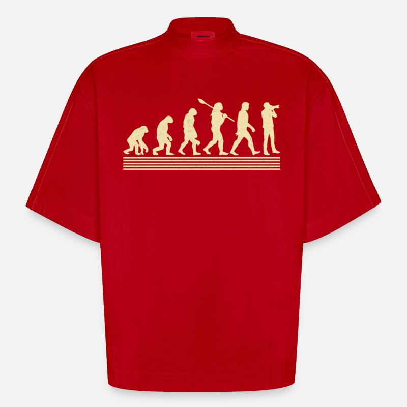 Fotograf Evolution - Heavyweight Oversized Organic Boxy T-Shirt Made in EU - Rot